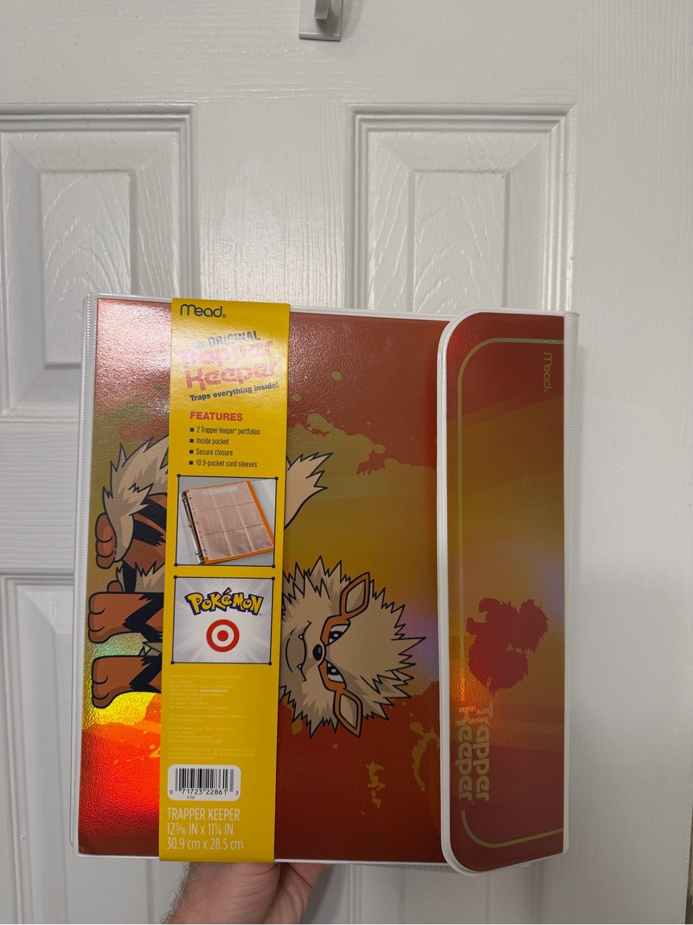Pokemon Orange Red Yellow Target Arcanine Trading Card Binder